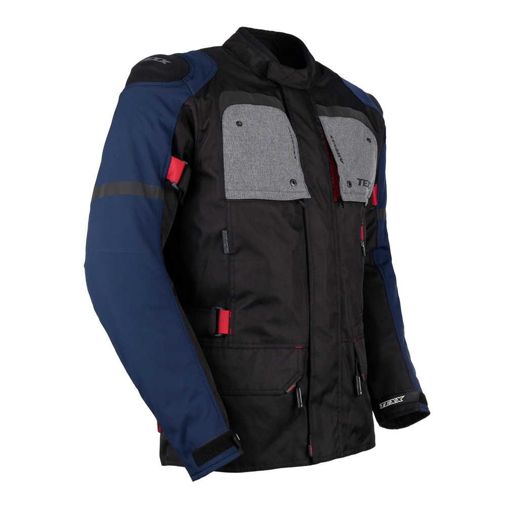Jaqueta Texx Armor Masc Pret Azul Verm Cinz M