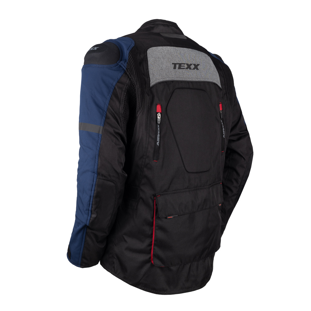 Jaqueta Texx Armor Masc Pret Azul Verm Cinz M - Imagem 2