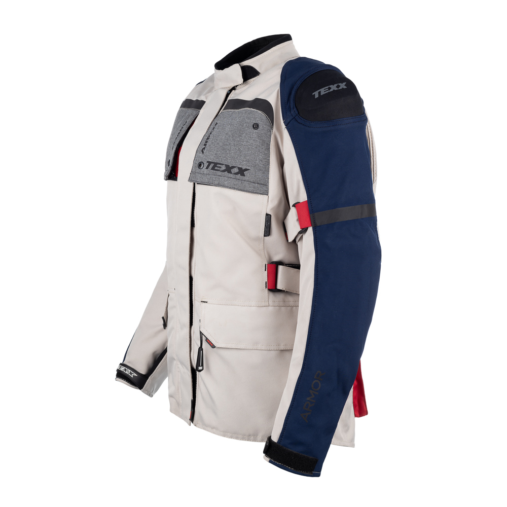 Jaqueta Texx Armor Ld Fem Branc Azul Verm Cinz S - Imagem 3