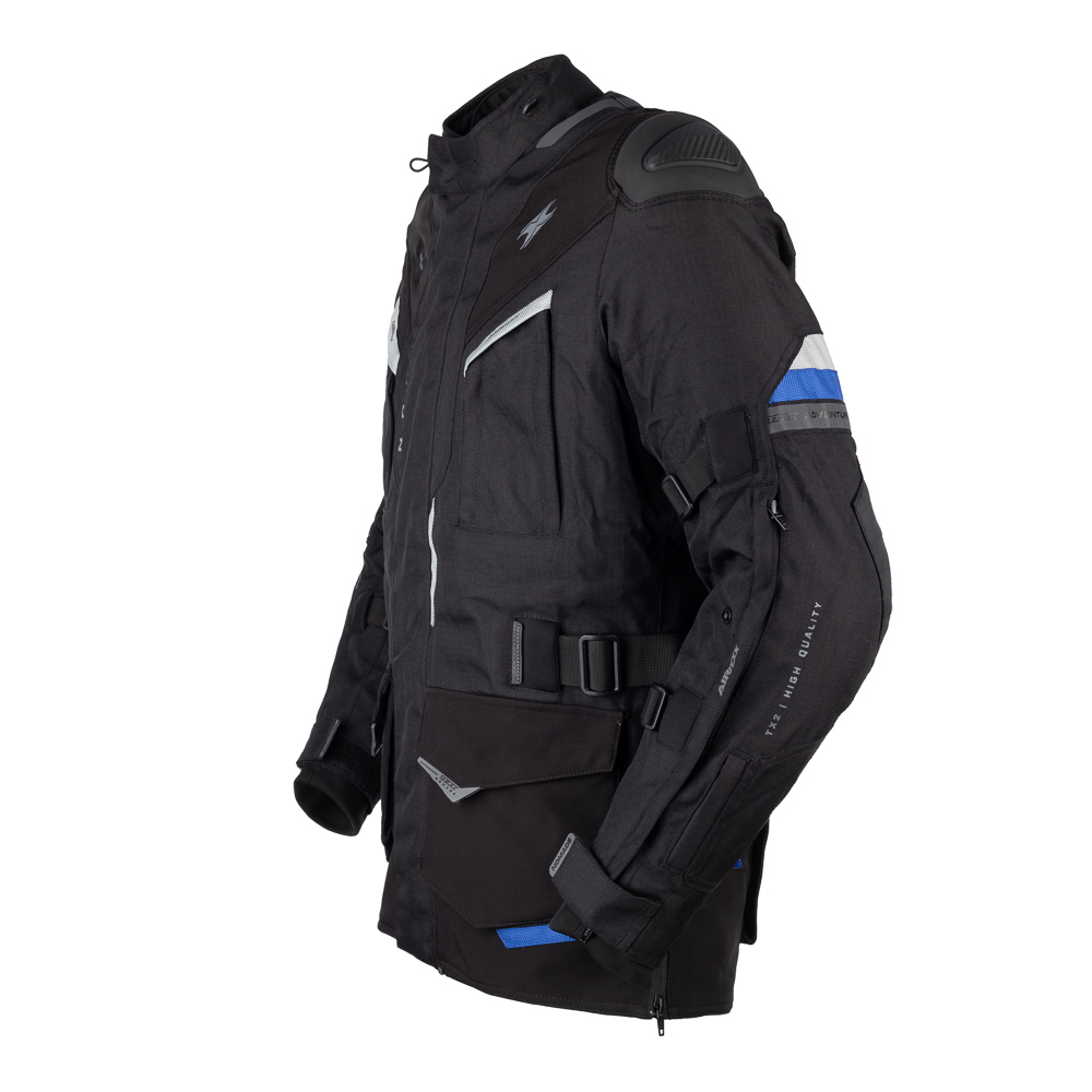 Jaqueta Texx Nomade Masc Pret Azul Verm S - Imagem 3