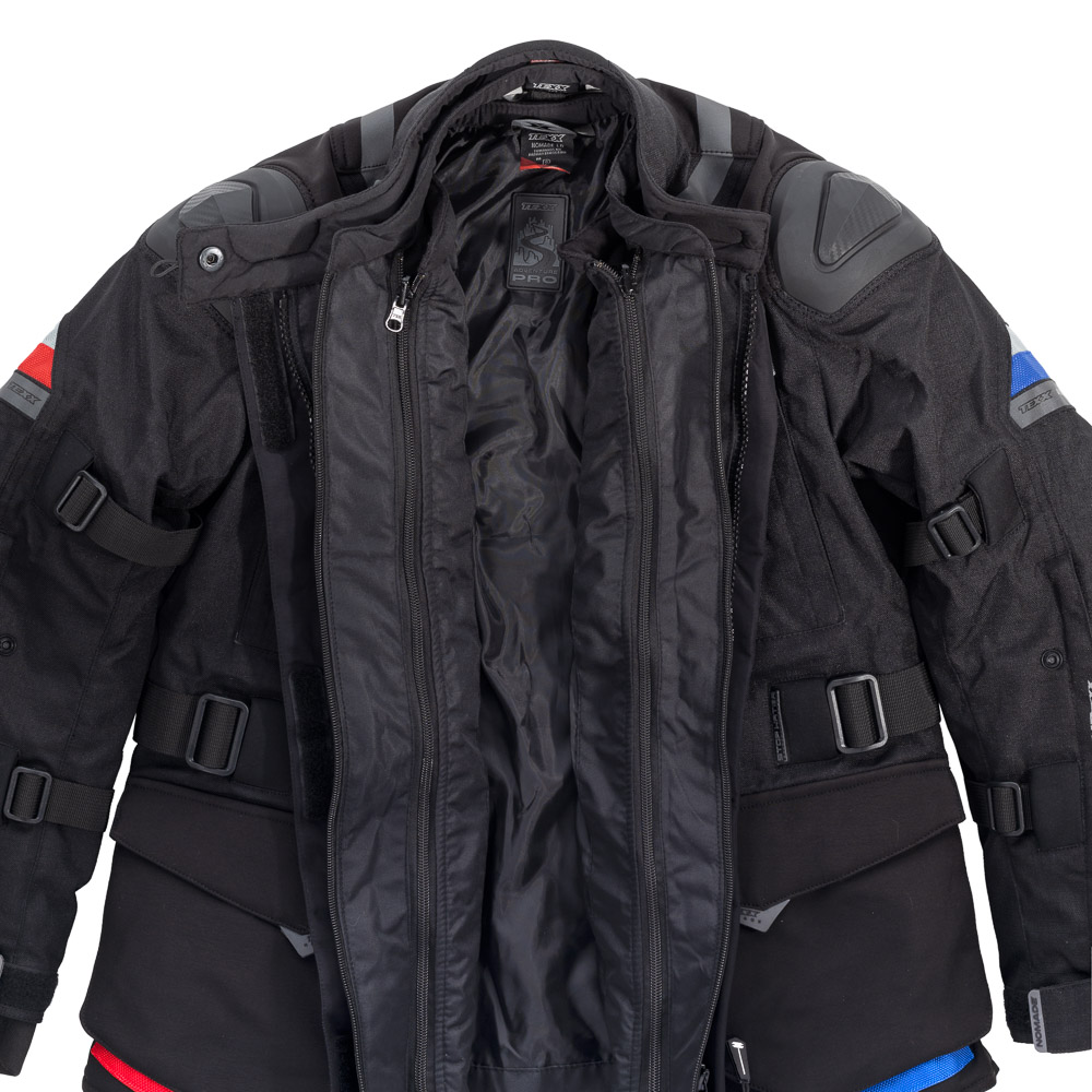 Jaqueta Texx Nomade Masc Pret Azul Verm Xxxxxl 5xl - Imagem 6