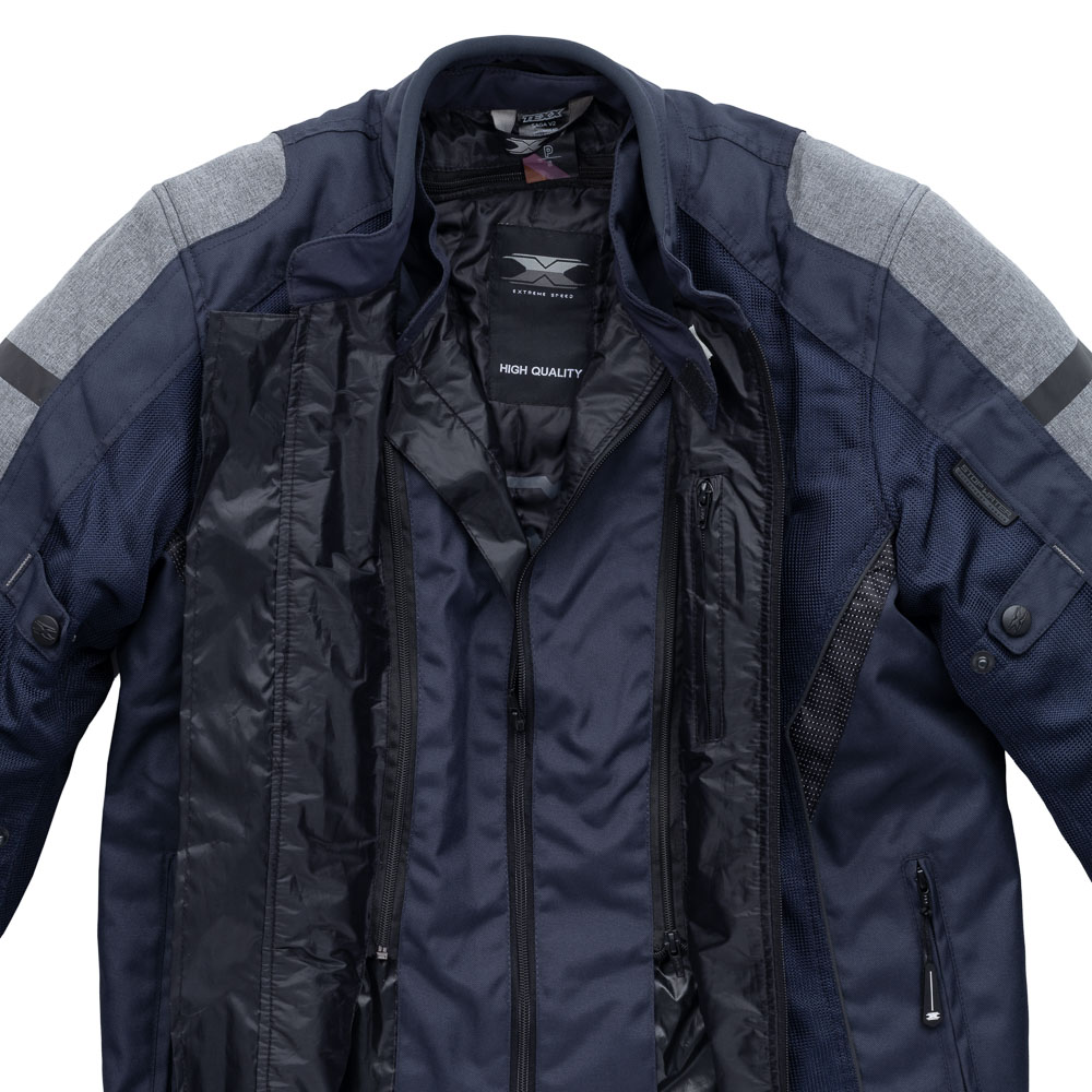 Jaqueta Texx Saga Four Season V2 Masc Azul Xxxxxl 5xl - Imagem 4