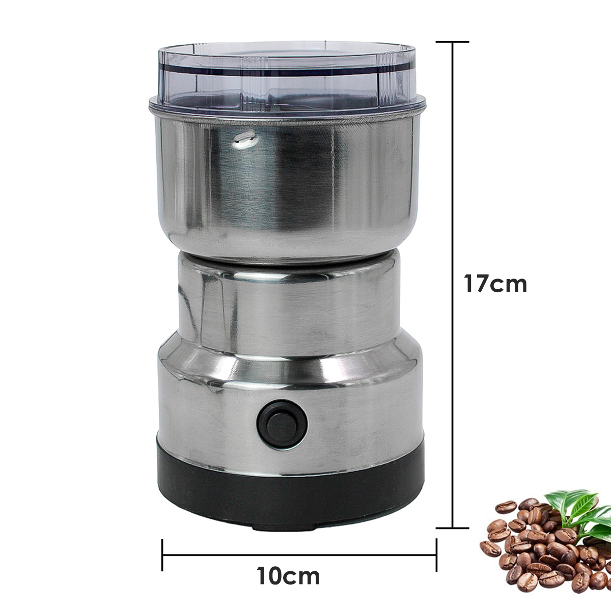 Moedor Triturador Eletrico Aço Inox Mini 200W Voltagem:220v - Imagem 3