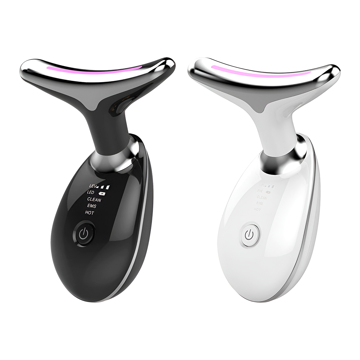 Massageador Facial Elétrico Pescoço Firmeza USB Cor:Branco - Imagem 2