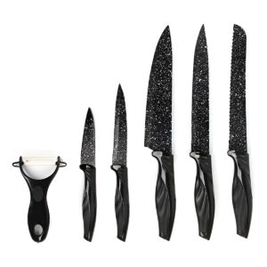 Conjunto Facas Descascador 6 Peças Utensílios Cozinha