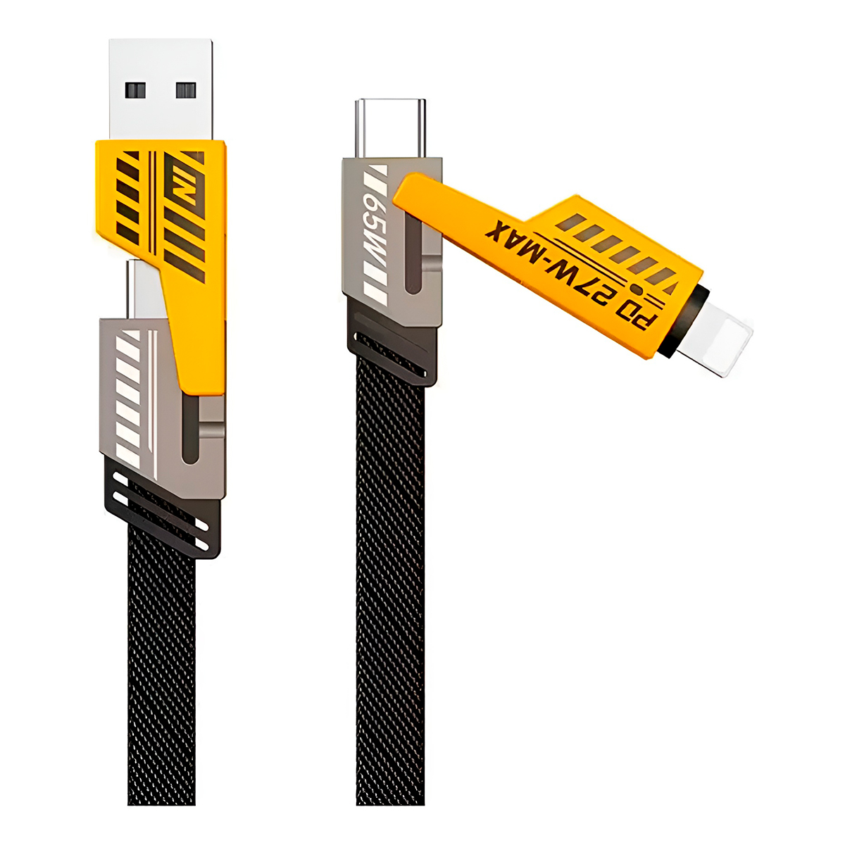 Cabo Carregador 4 em 1 USB C Lightning 1 Metro Informática