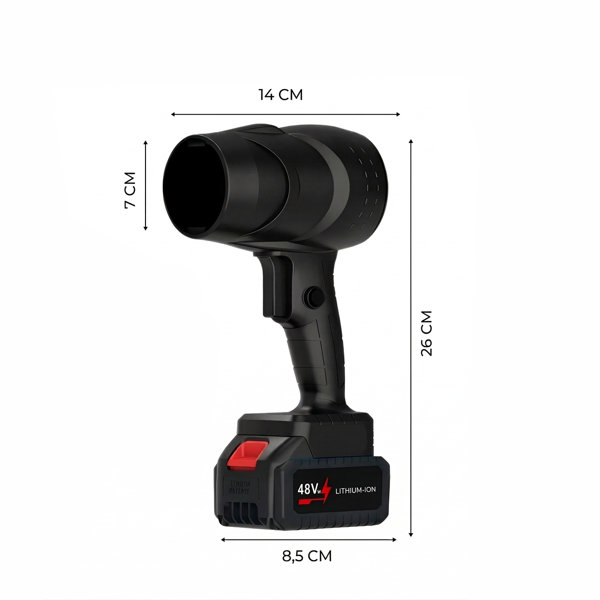 Soprador de Ar Portátil Recarregável Turbo Utilidade - Imagem 2