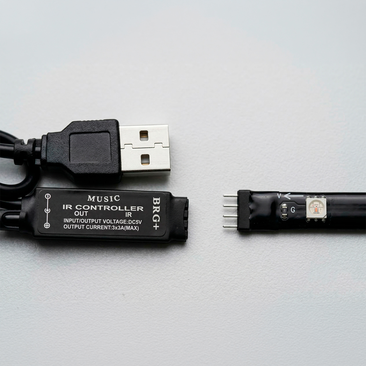 Fita LED Sensor de Som RGB Iluminação Televisão Controle - Imagem 2