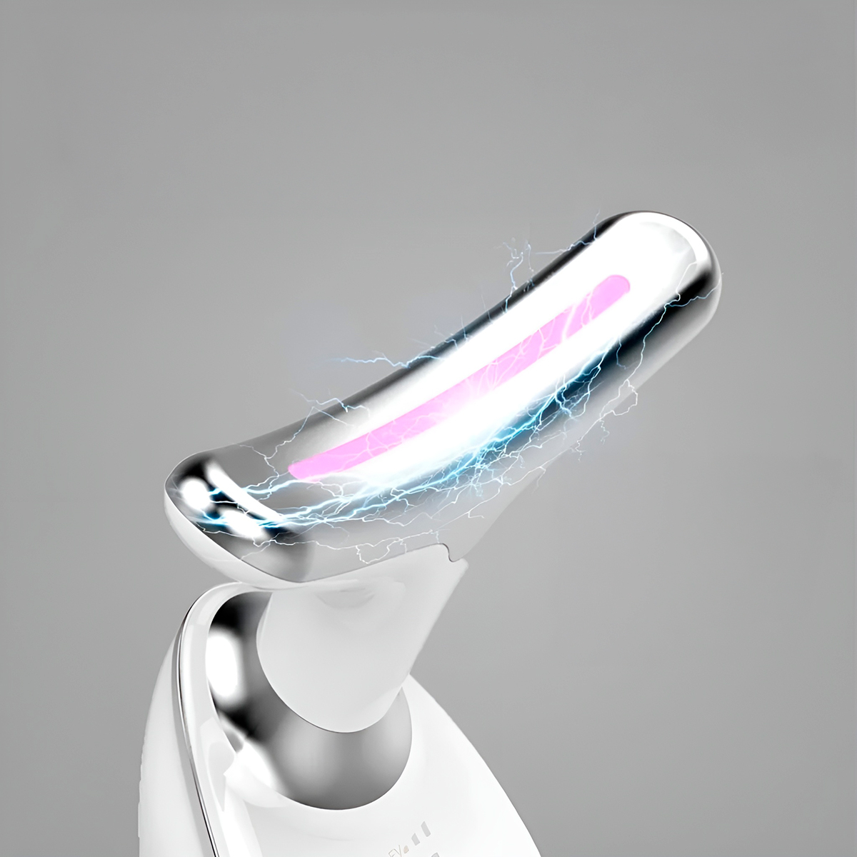 Massageador Facial Elétrico Pescoço Firmeza USB Cor:Branco - Imagem 3