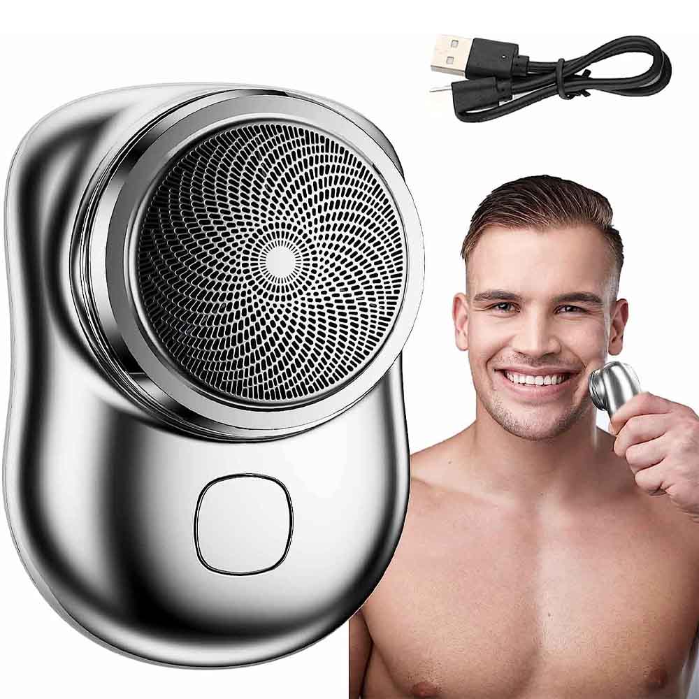 Barbeador Elétrico Portátil Recarregável - Imagem 2