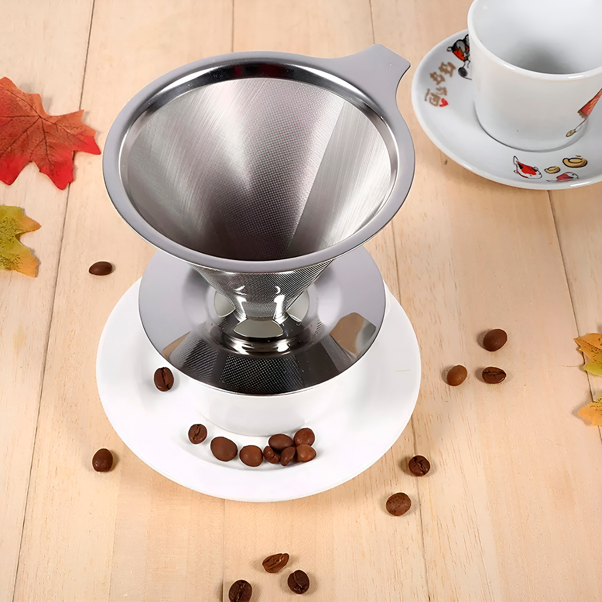 Filtro Coador Café Aço Inox Reutilizável Ecológico - Imagem 2