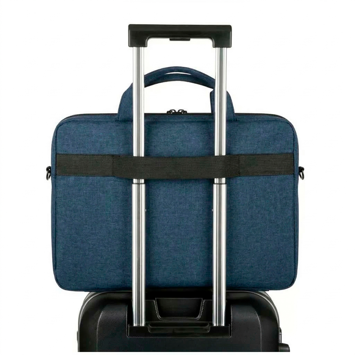Bolsa Estojo Notebook Impermeável Azul Escuro Alça - Imagem 3