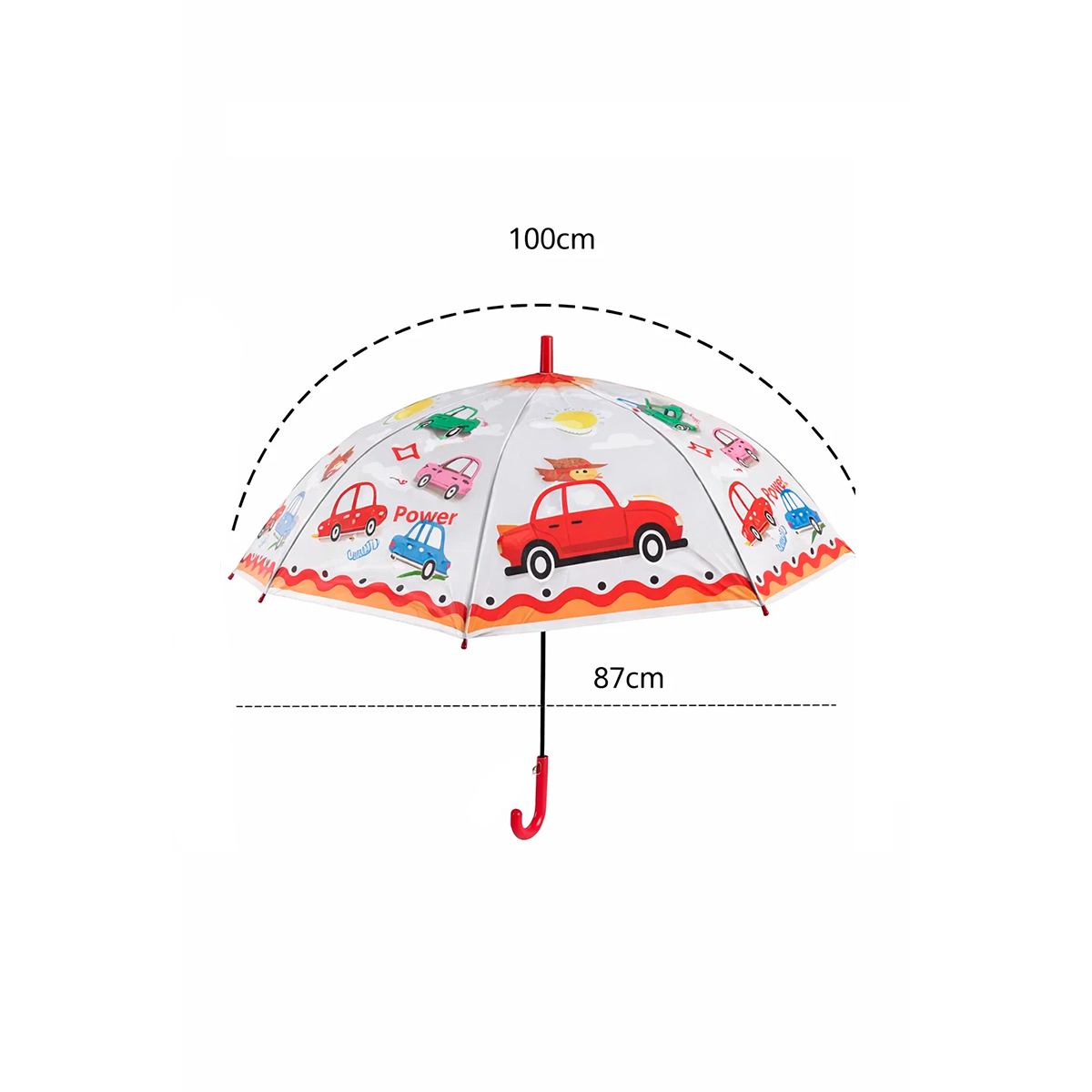 Guarda Chuva Colorido Automático Infantil ProteçãoCor:Verde - Imagem 4