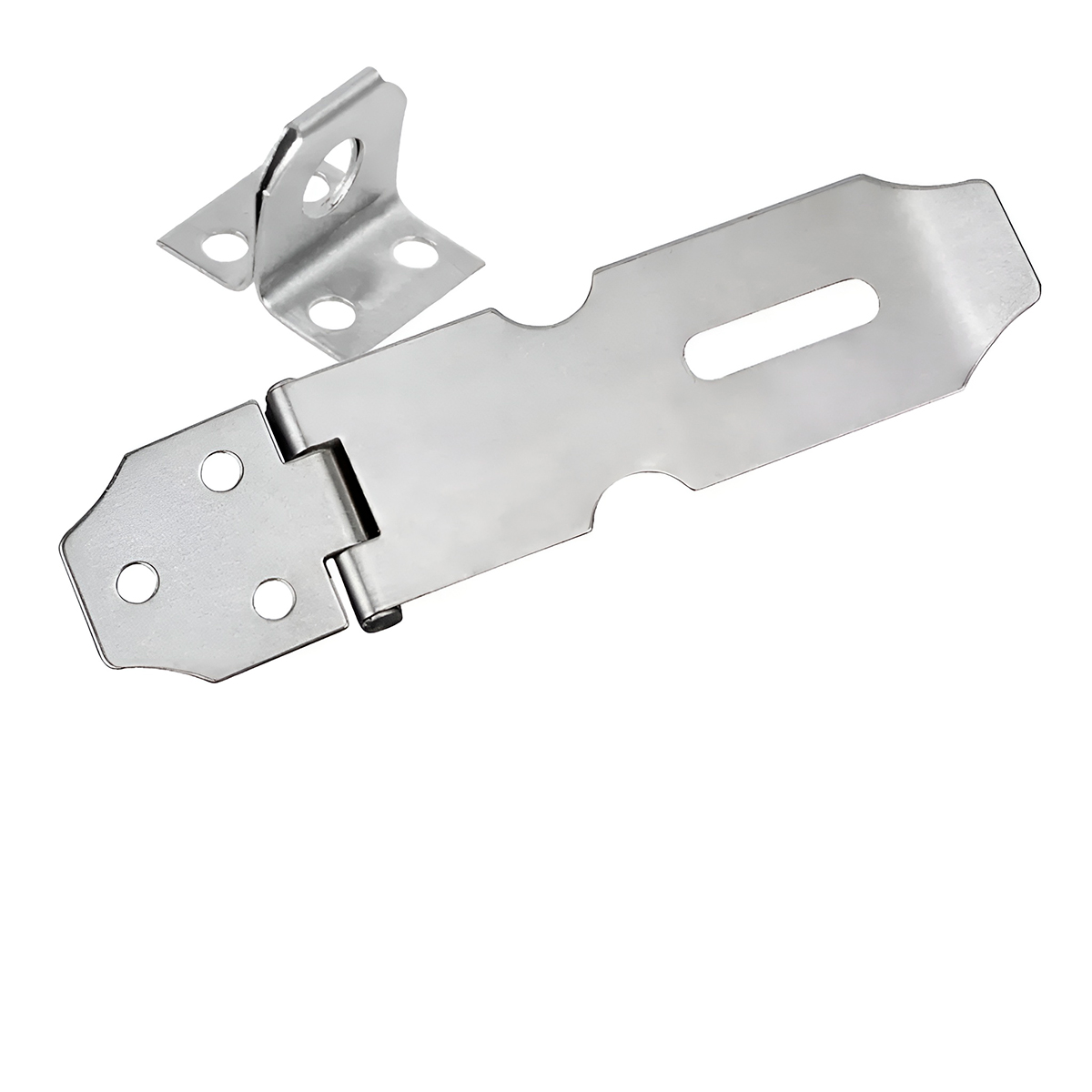 Dobradiça Porta Cadeado Trinco Aço Inox Ferramenta - Imagem 3