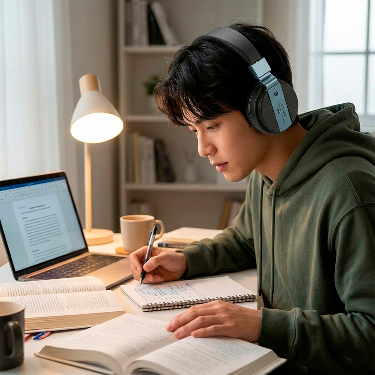 Fone de Ouvido Headset Bluetooth Gamer Preto Áudio - Imagem 3