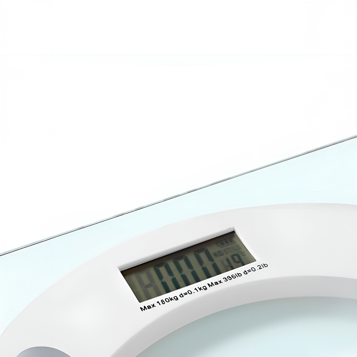 Balança Quadrada Digital Vidro Temperado 180kg Banheiro - Imagem 3