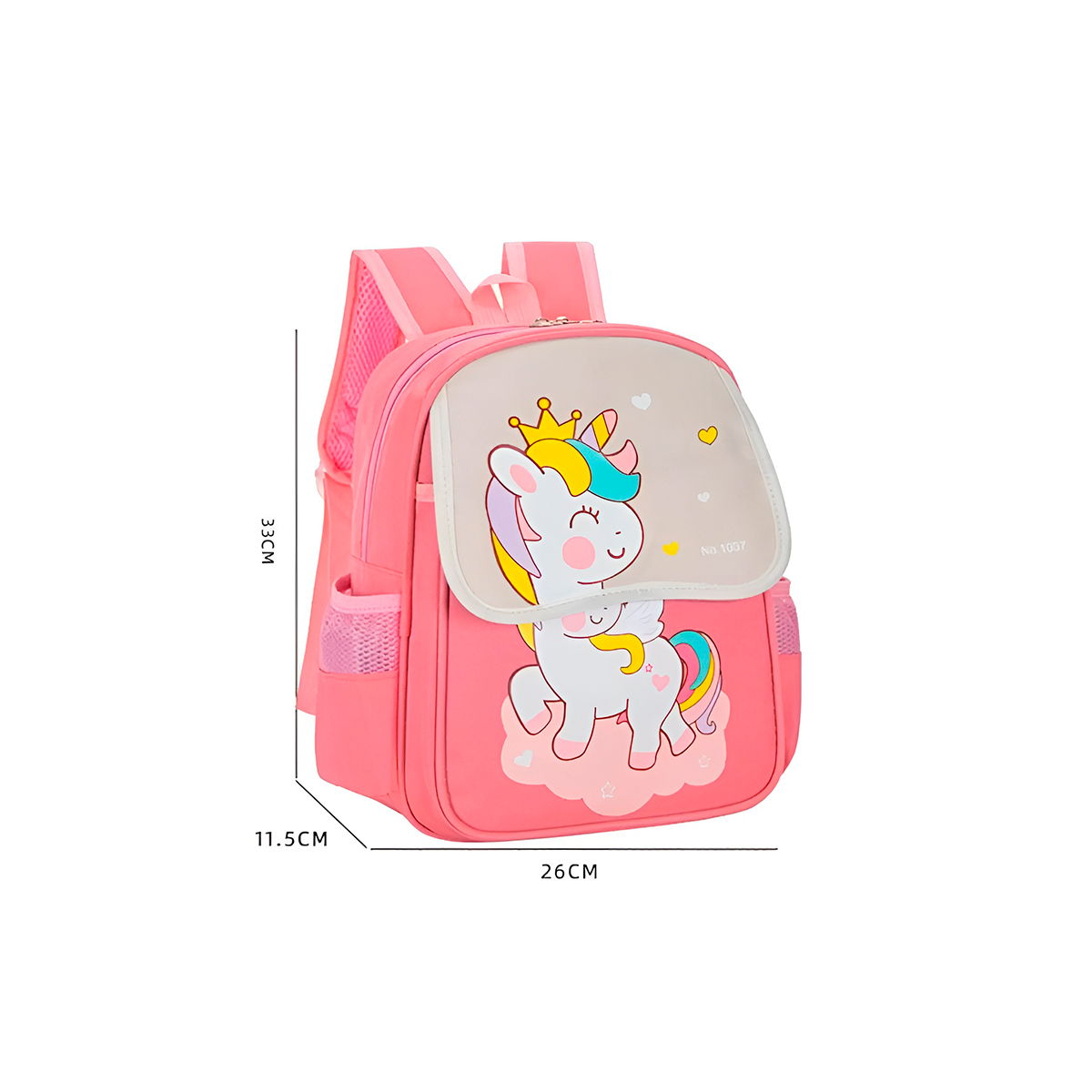 Mochila Infantil Escolar de Costas Divertida Aulas Passeio Modelo:Azul e Laranja - Imagem 5