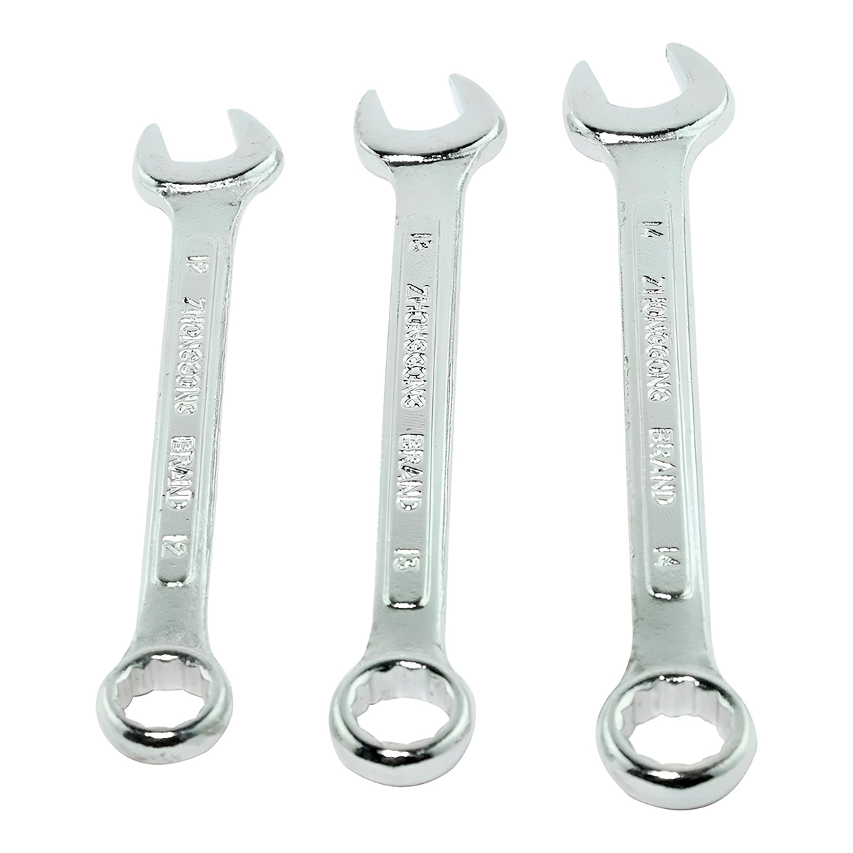 Jogo de Chave Combinada 3 Peças Aço Inox Ferramentas - Imagem 4