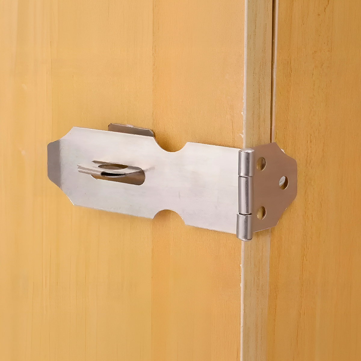 Dobradiça Porta Cadeado Trinco Aço Inox Ferramenta - Imagem 4