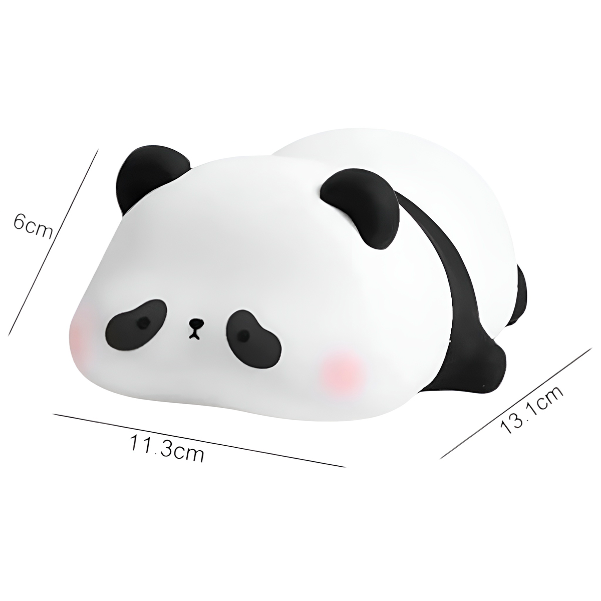 Luminária Infantil Panda Silicone LED Touch Iluminação - Imagem 5
