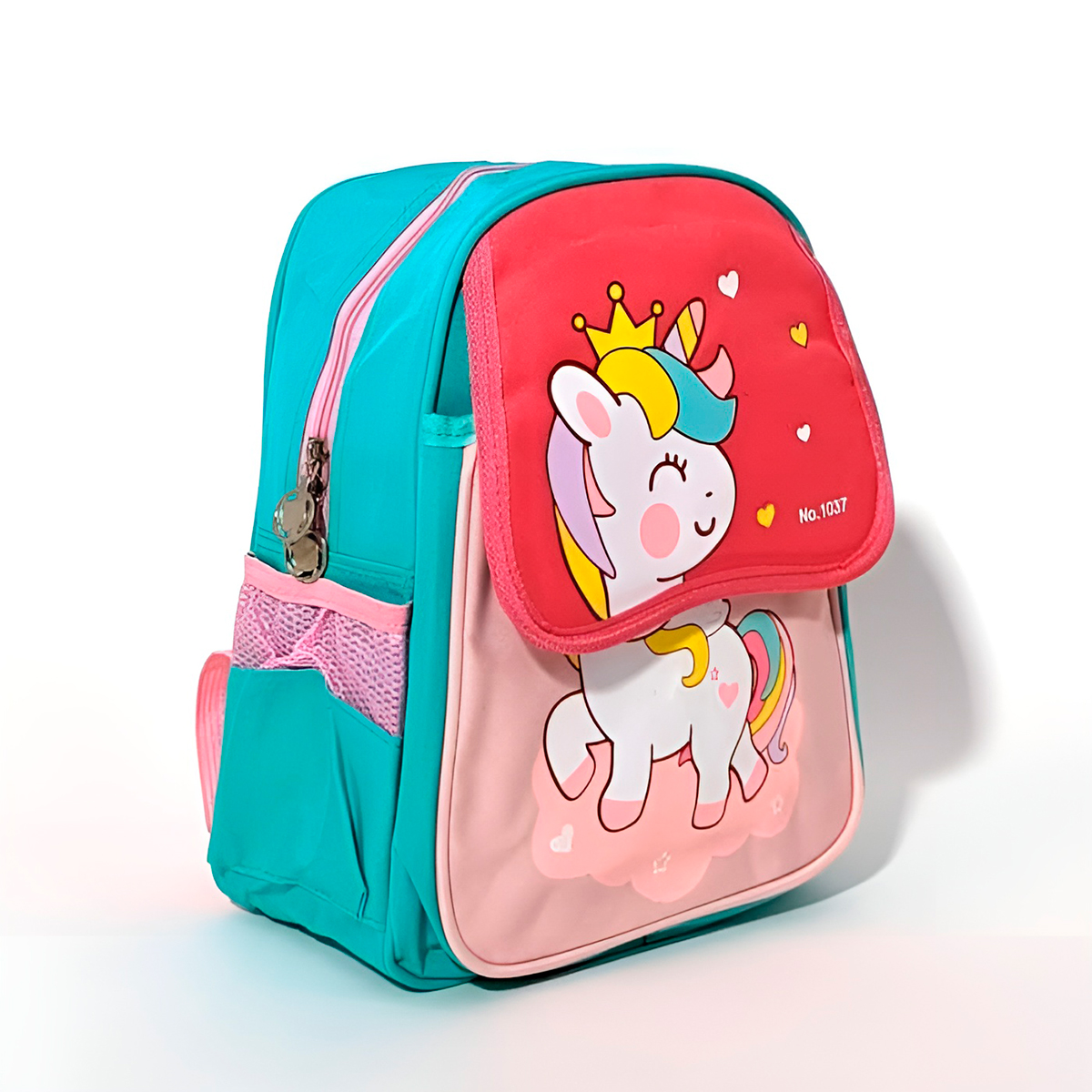 Mochila Infantil Escolar de Costas Divertida Aulas Passeio Modelo:Azul e Vermelho - Imagem 6