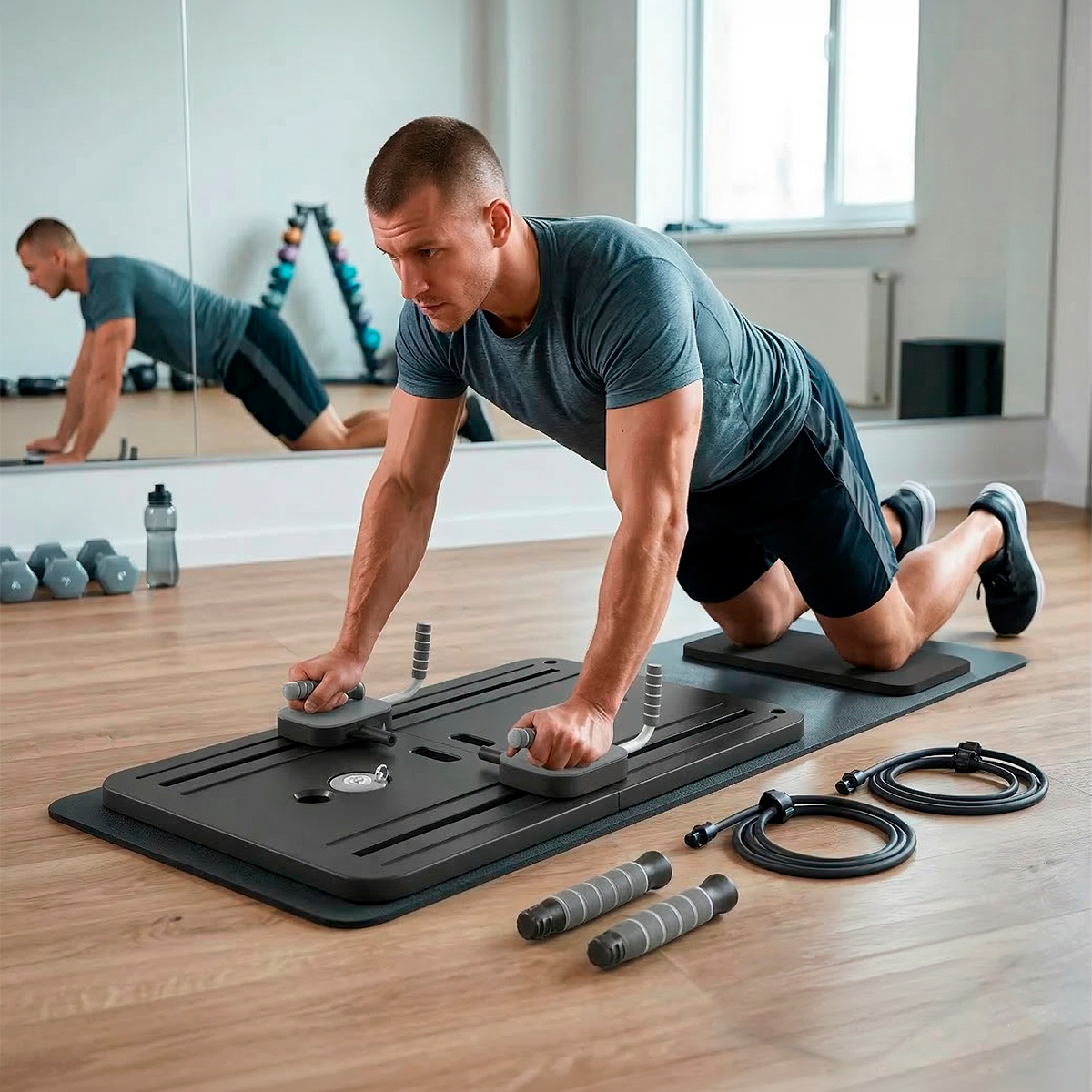 Prancha Exercícios Deslizamento Pilates Abdominal Academia - Imagem 5