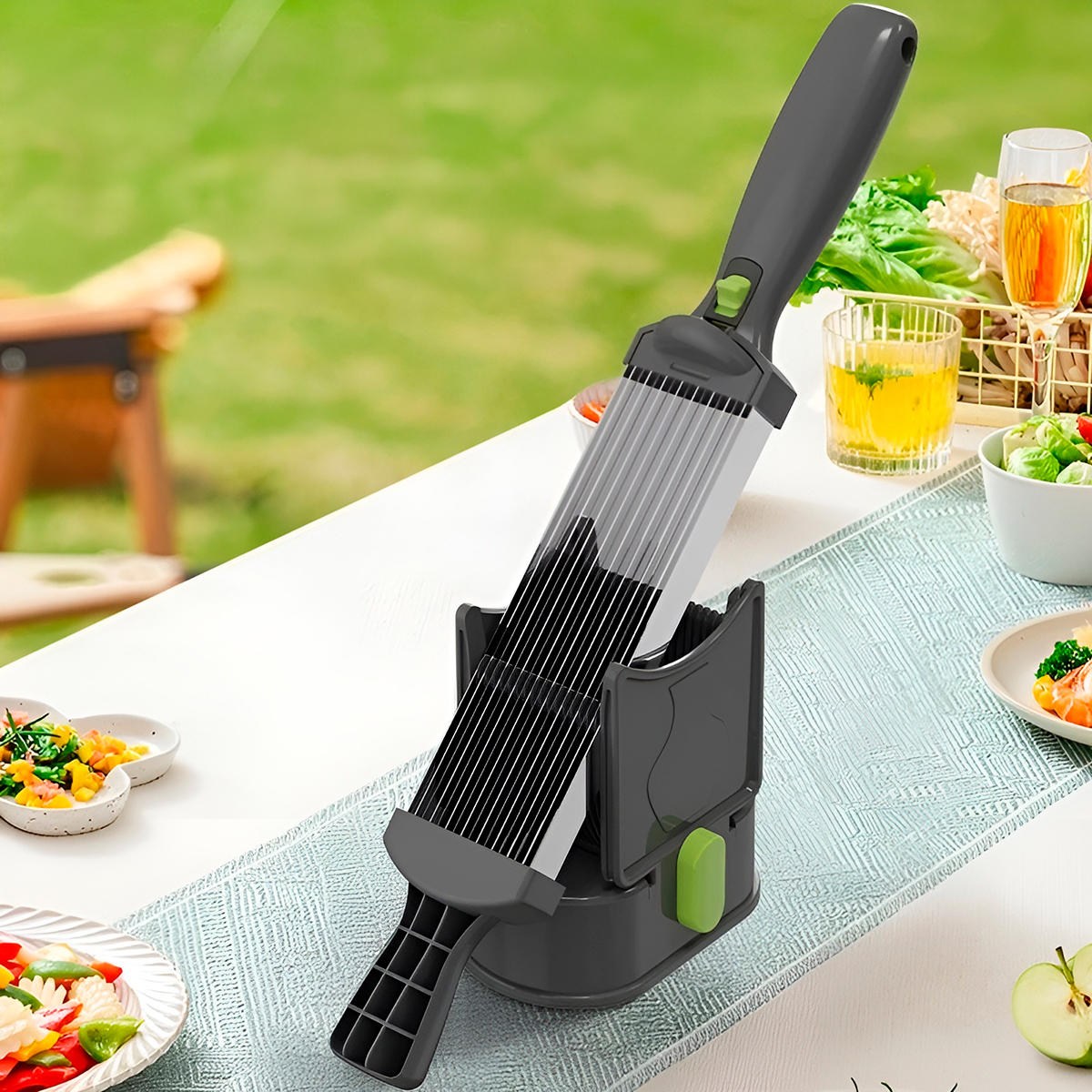 Cortador Fatiador Carne Multifuncional Utensílio Cozinha - Imagem 5