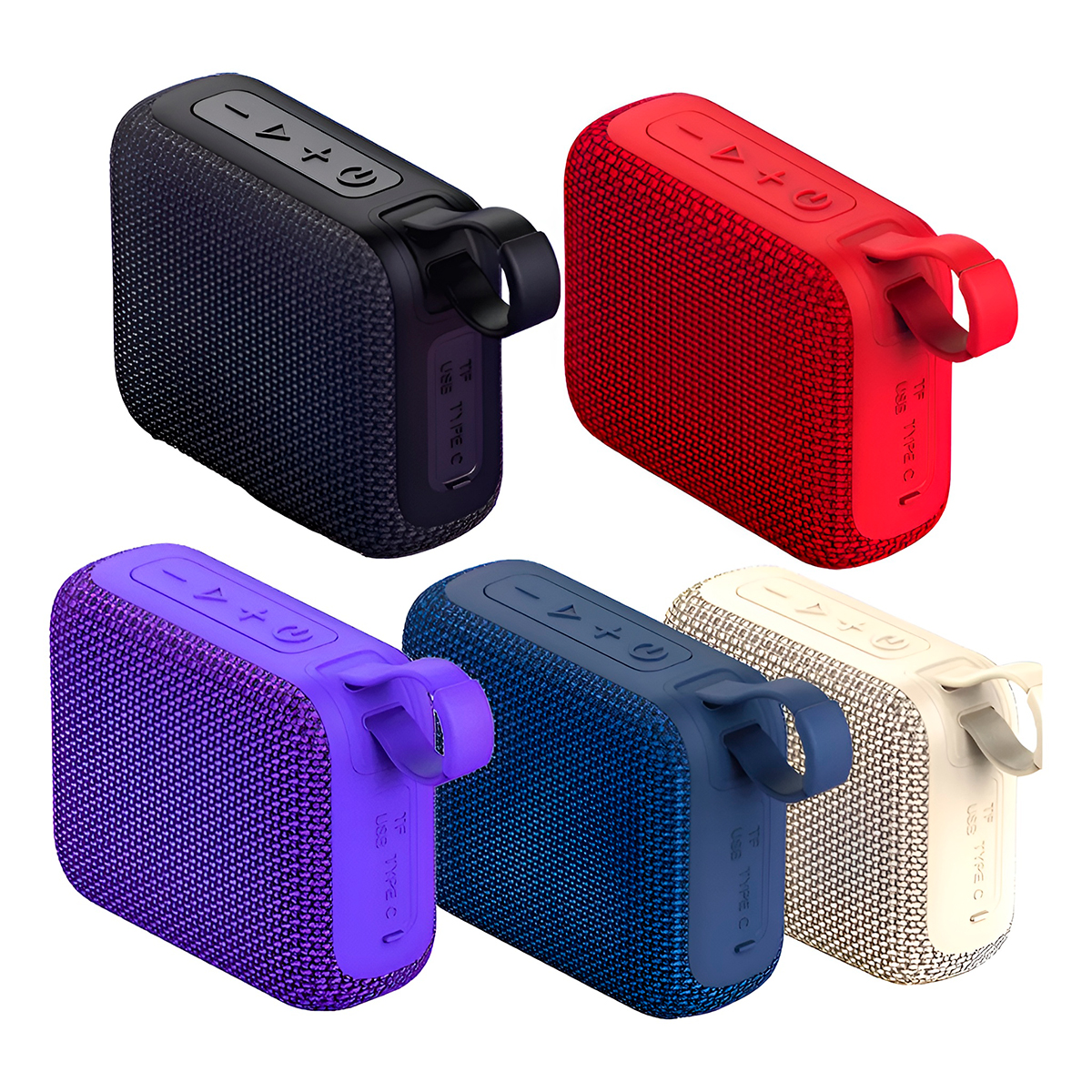 Caixinha de Som Bluetooth Portátil Resistente Cor:Vermelho - Imagem 5