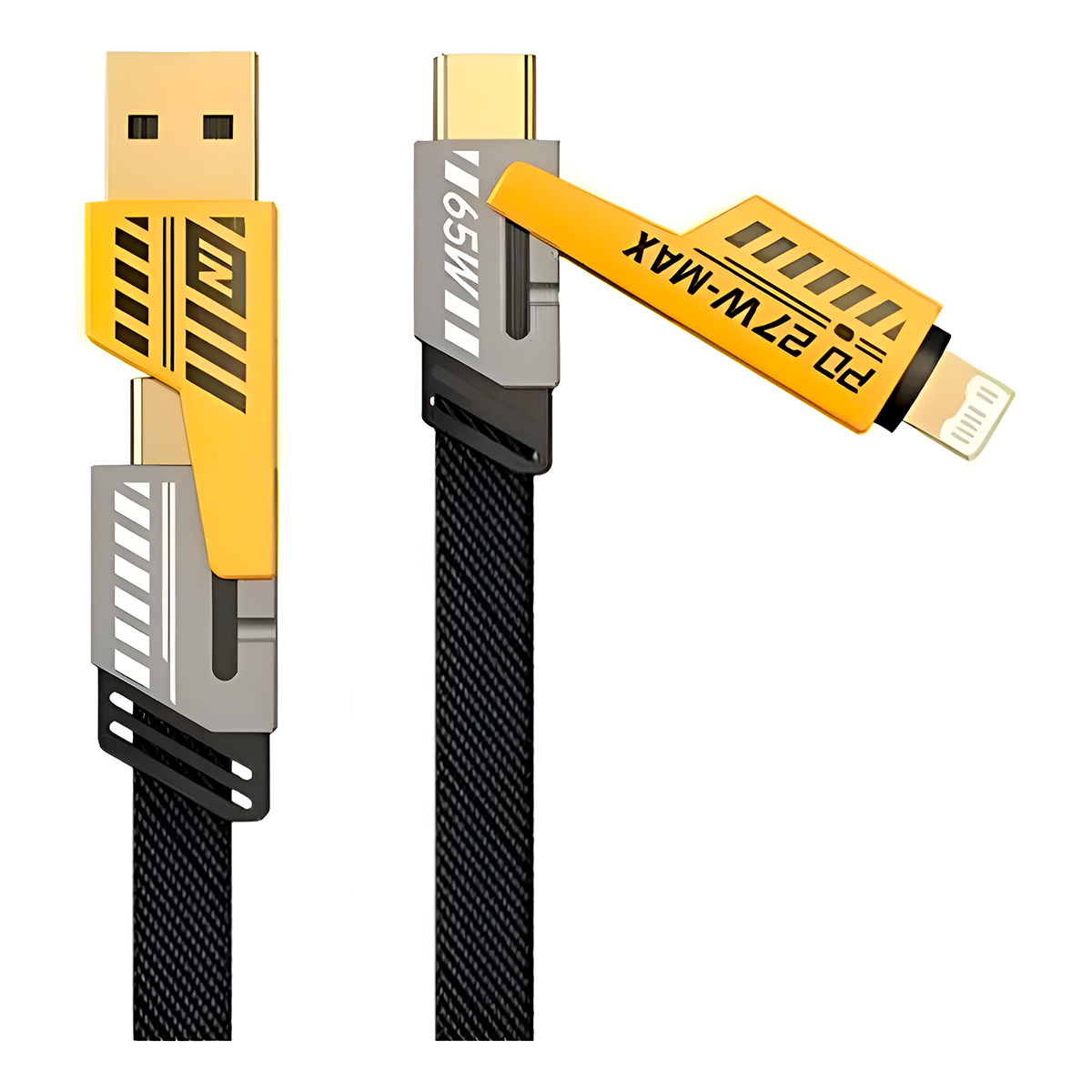 Cabo Carregador 4 em 1 USB C Lightning 1 Metro Informática - Imagem 5