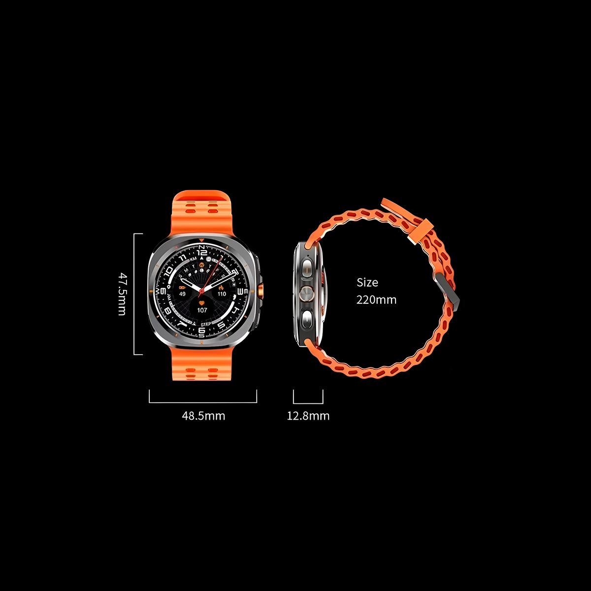 Smartwatch Relógio Inteligente Monitoramento Cor:Preto - Imagem 5