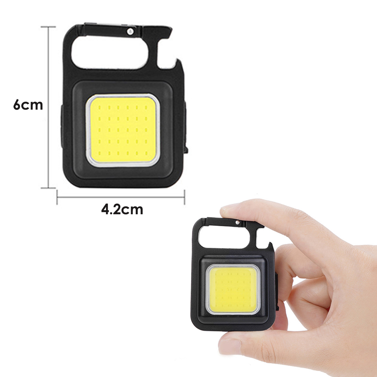 Mini Lanterna Led Portatil Usb Recarregavel Tatica Abridor - Imagem 6