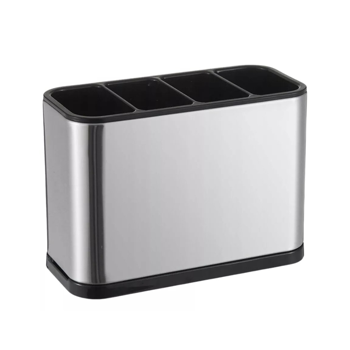 Porta Talher Escorredor Inox 4 Divisórias Pia Cozinha