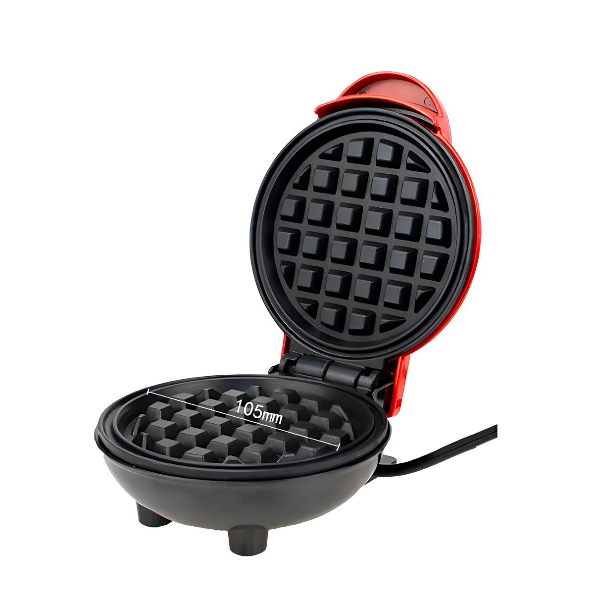 Máquina Waffle Mini Elétrica Lanches Diversão 110V - Imagem 6