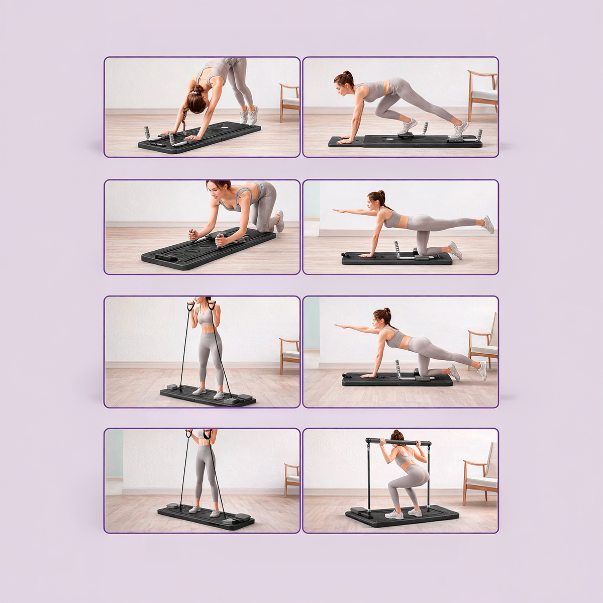 Prancha Exercícios Deslizamento Pilates Abdominal Academia - Imagem 6