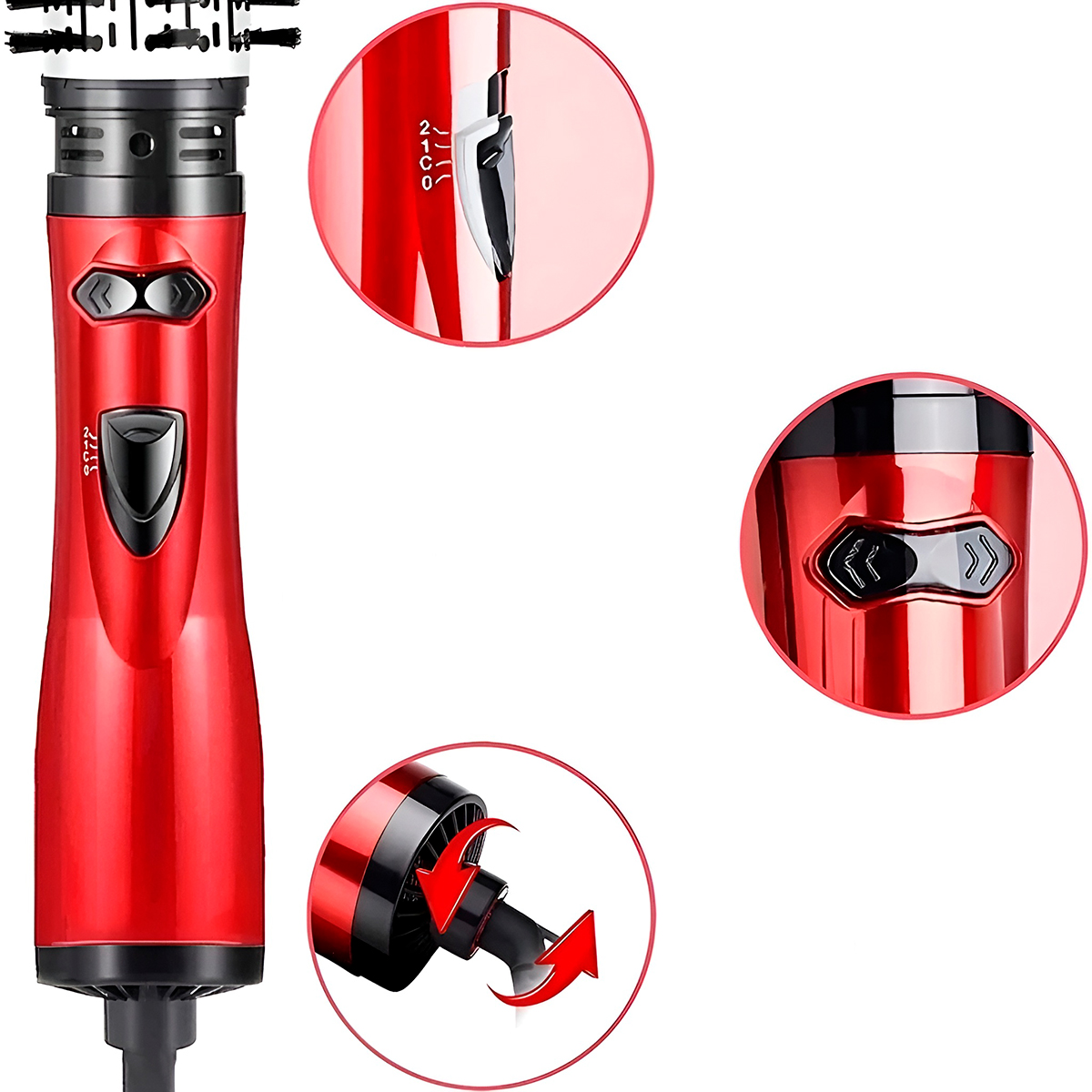 Escova Secadora Giratória Modeladora Seca Alisa 110v - Imagem 6