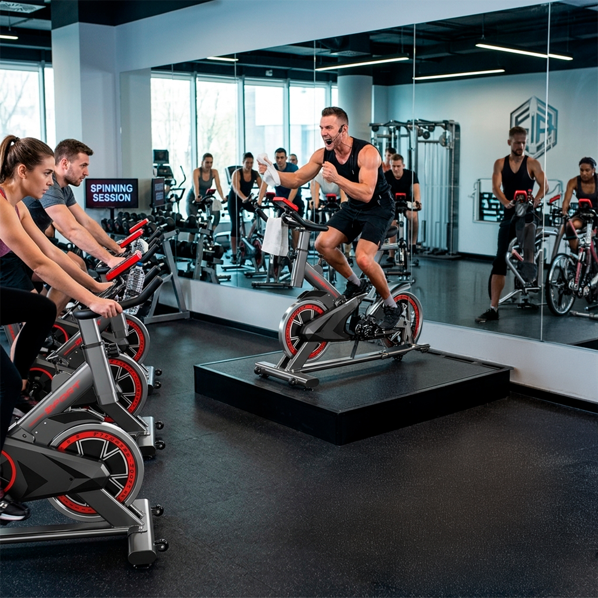 Bicicleta Ergométrica Spinnning Exercício Academia Treino - Imagem 6