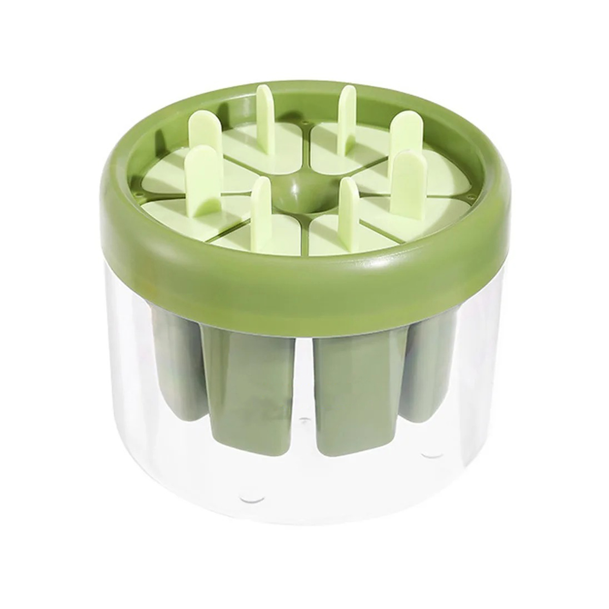 Forma Molde Fazer Picolé Sorvete 8 Palitos ReutilizávelVerde - Imagem 5