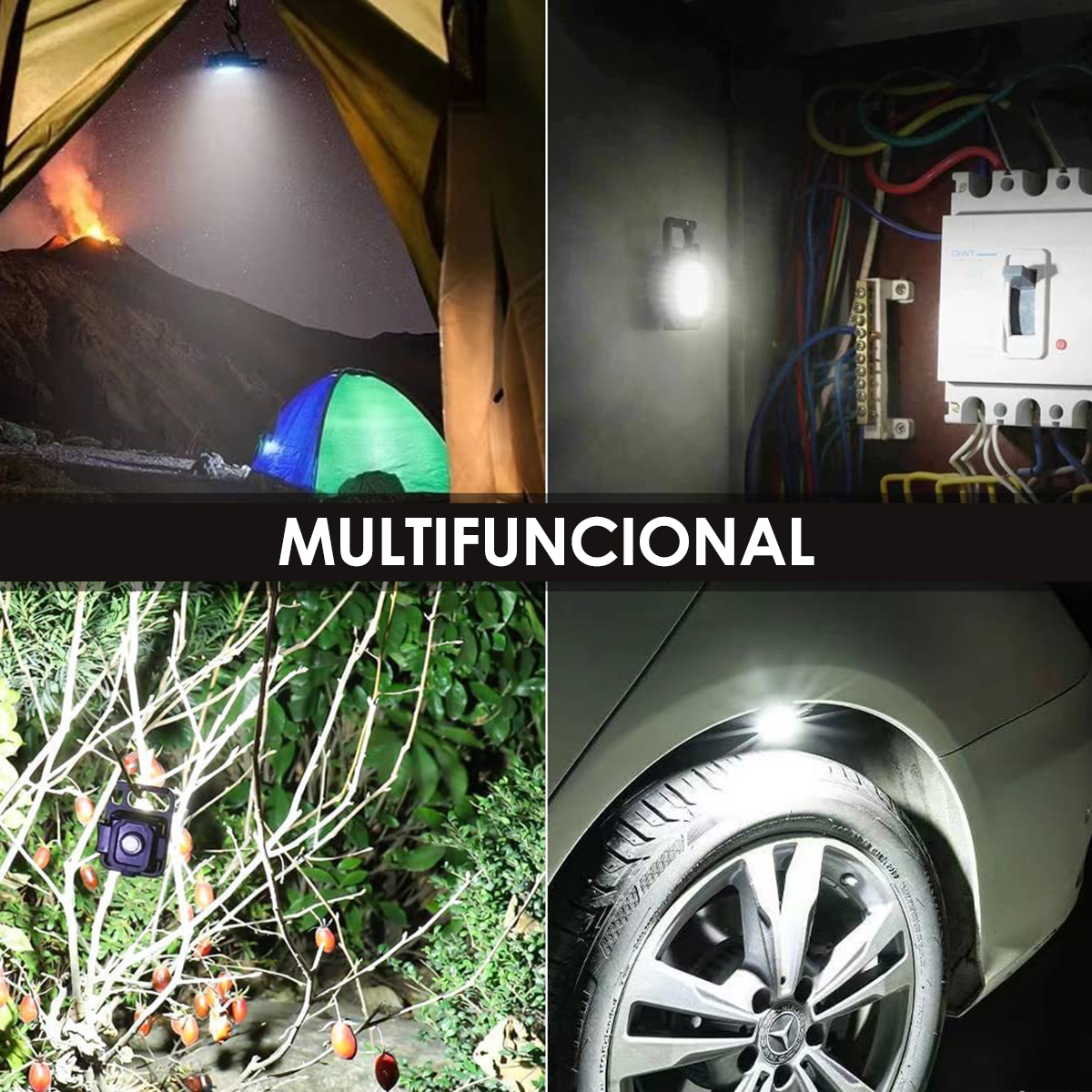 Mini Lanterna Led Portatil Usb Recarregavel Tatica Abridor - Imagem 7