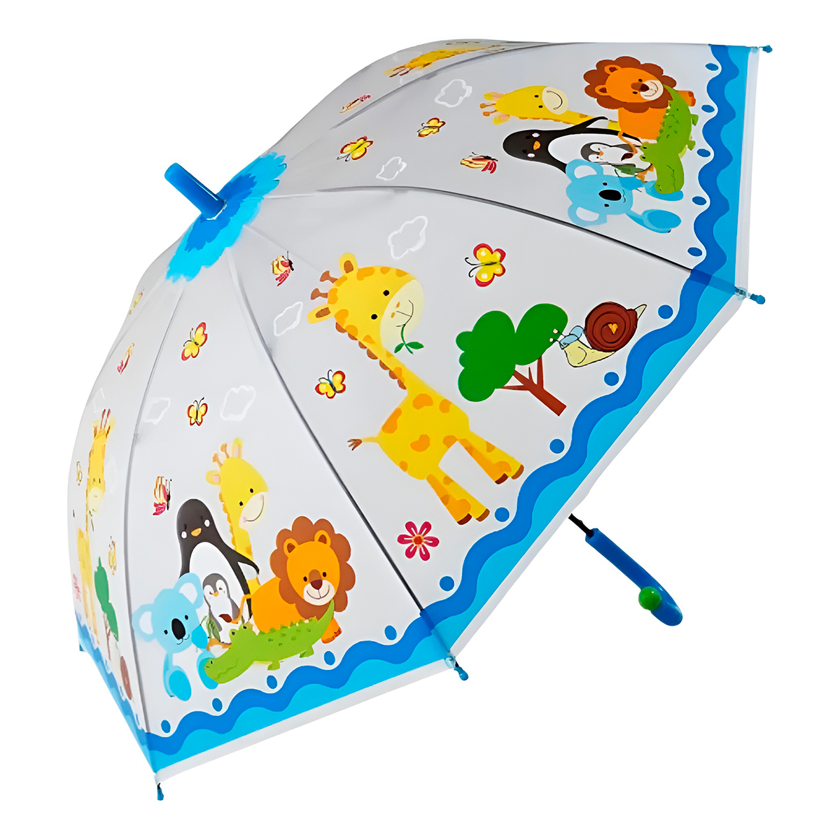 Guarda Chuva Colorido Automático Infantil ProteçãoCor:Verde - Imagem 6