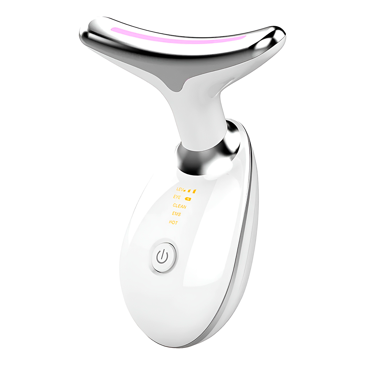 Massageador Facial Elétrico Pescoço Firmeza USB Cor:Branco