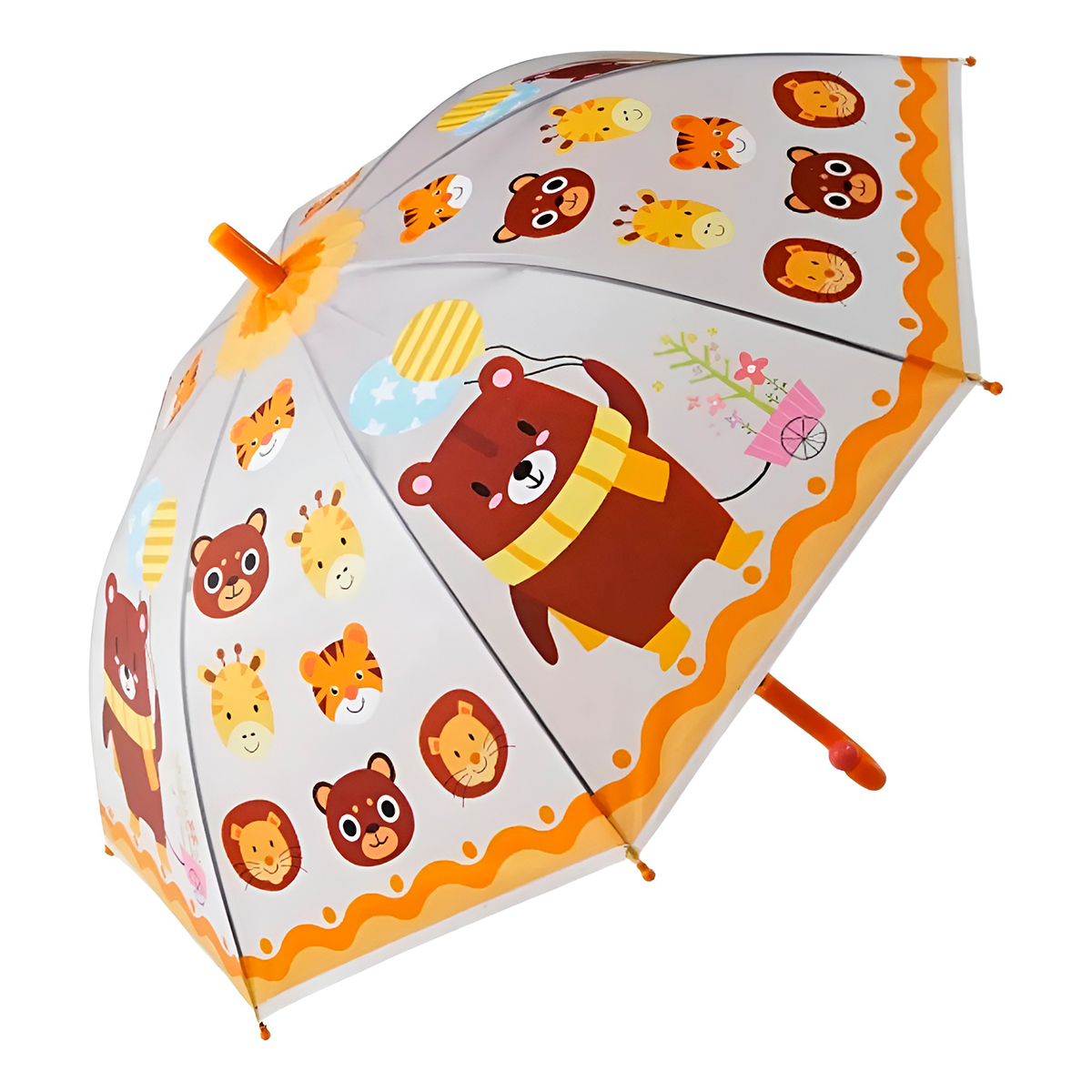 Guarda Chuva Colorido Automático Infantil ProteçãoCor:Verde - Imagem 7