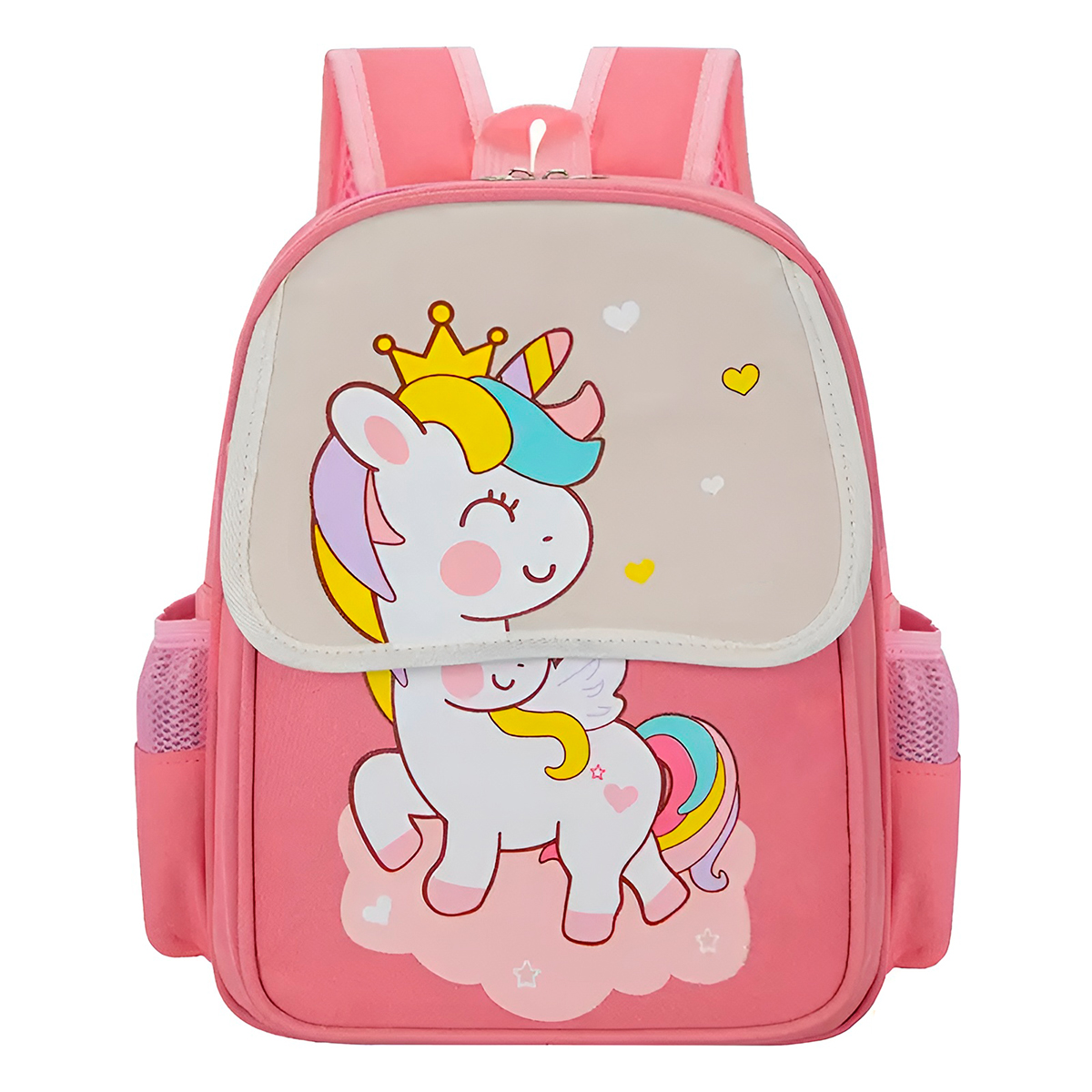 Mochila Infantil Escolar de Costas Divertida Aulas Passeio Modelo:Azul e Vermelho - Imagem 9