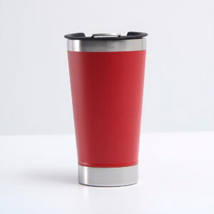 Copo Térmico Cerveja Café Aço 473ml Abridor Cor:Vermelho