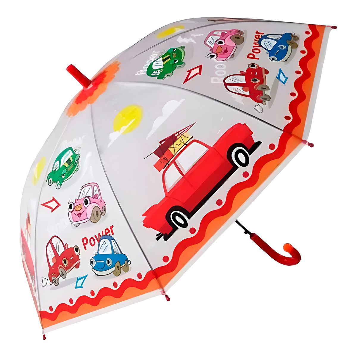 Guarda Chuva Colorido Automático Infantil ProteçãoCor:Verde - Imagem 8