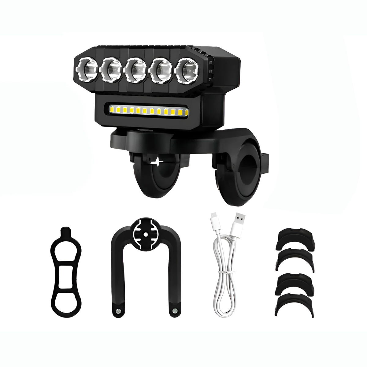 Luz Dianteira Farol Bicicleta LED Sinalizador Iluminação - Imagem 2