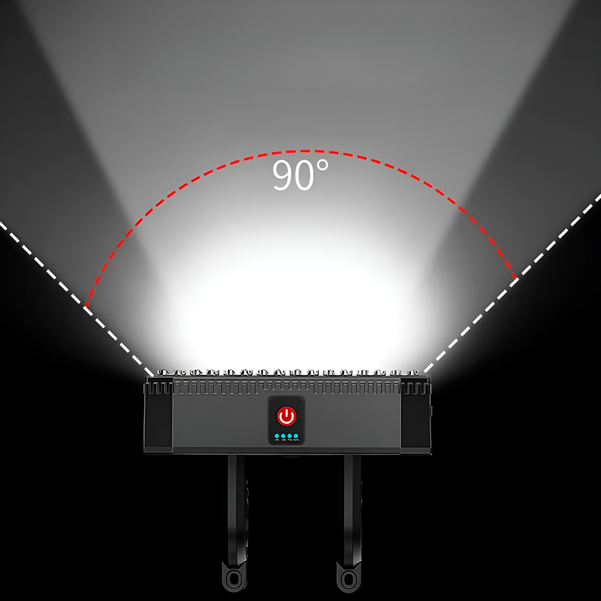 Luz Dianteira Farol Bicicleta LED Sinalizador Iluminação - Imagem 4