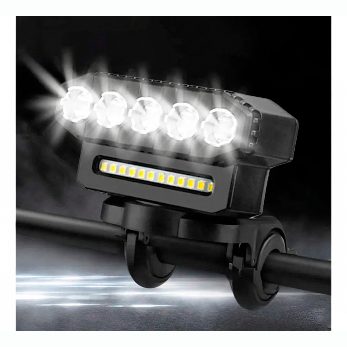 Luz Dianteira Farol Bicicleta LED Sinalizador Iluminação - Imagem 5