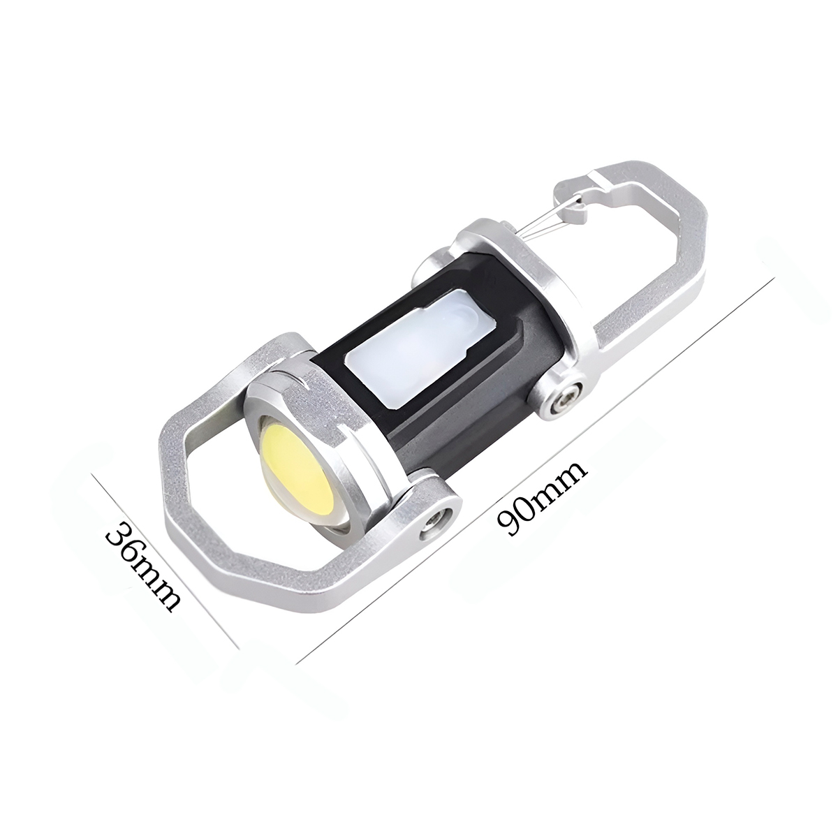 Mini Lanterna Chaveiro Recarregável LED Escoteiro Luz - Imagem 2
