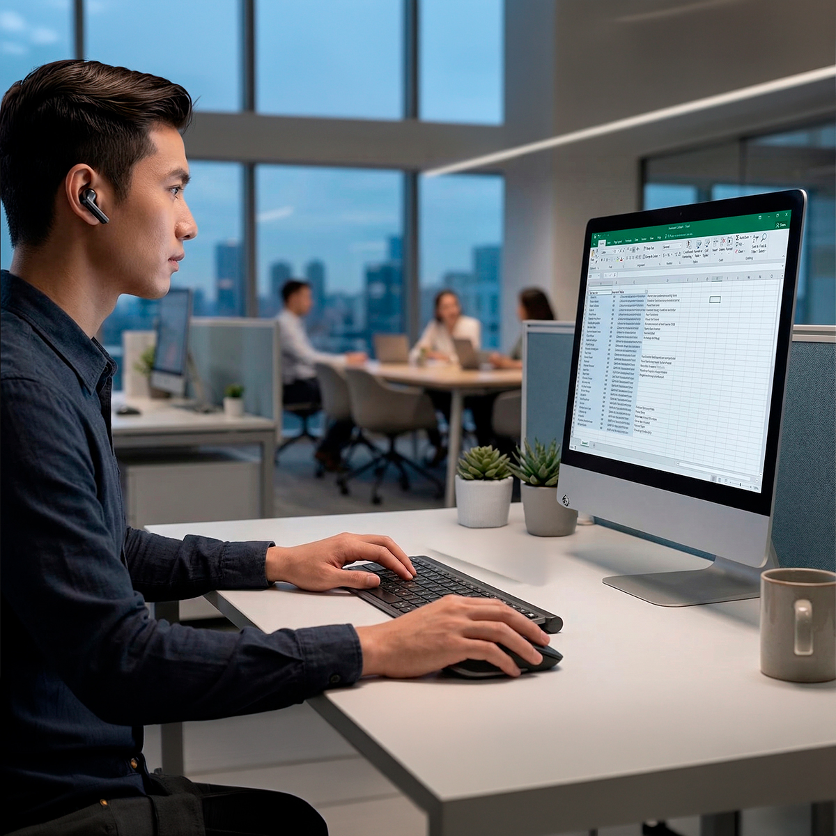 Fone de Ouvido Bluetooth Estojo Transparente Áudio Cor:Lilás - Imagem 3