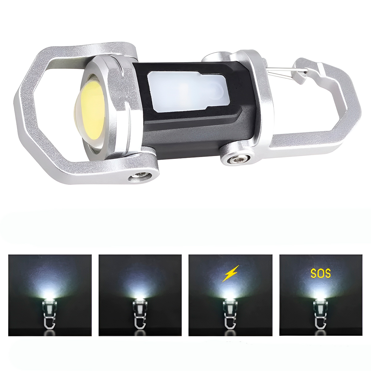 Mini Lanterna Chaveiro Recarregável LED Escoteiro Luz - Imagem 4